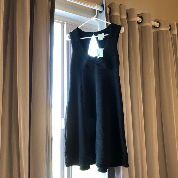 Anthropologie Maeve Black Keyhole Back Dress - Picture 4 of 4